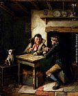 Charles Hunt The Card Players painting